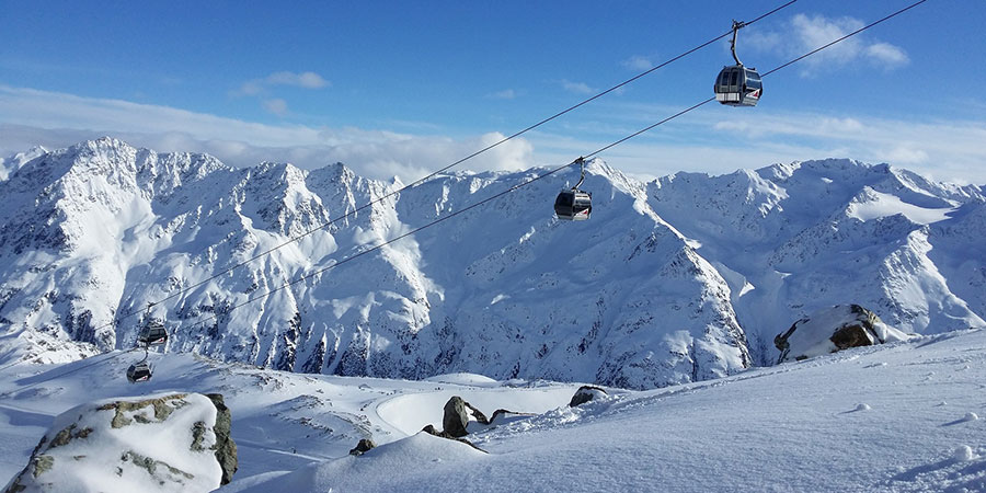 Diese Ansicht auf das Skigebiet macht einfach Lust auf Skiurlaub in Sölden